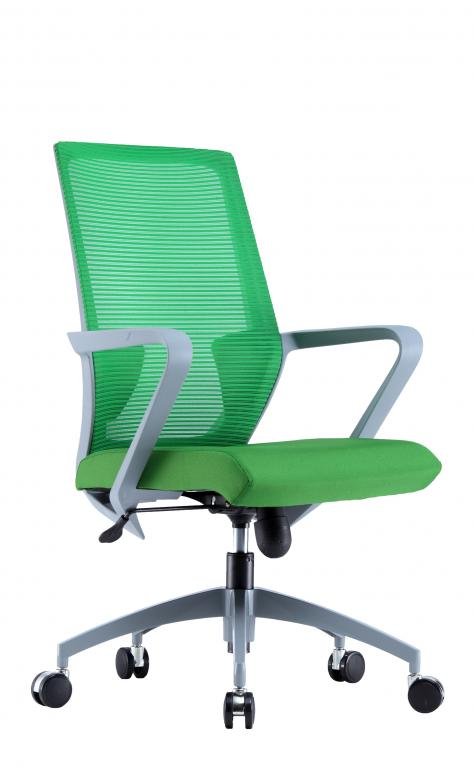 Office Chair Angle 3 Medium Back (Bright Green)
