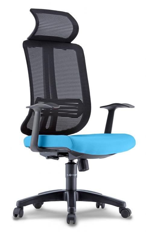 Office Chair MILLER 1 High Back (Light Blue)