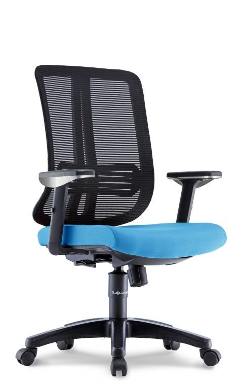 Office Chair MILLER 2 Medium Back  (Light Blue)