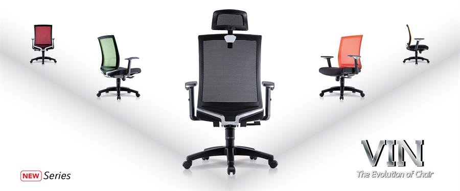 Office Chair VIN 2  High Back (Black)