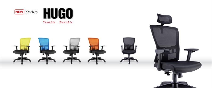 Office Chair HUGO 1 Medium Back (Black)