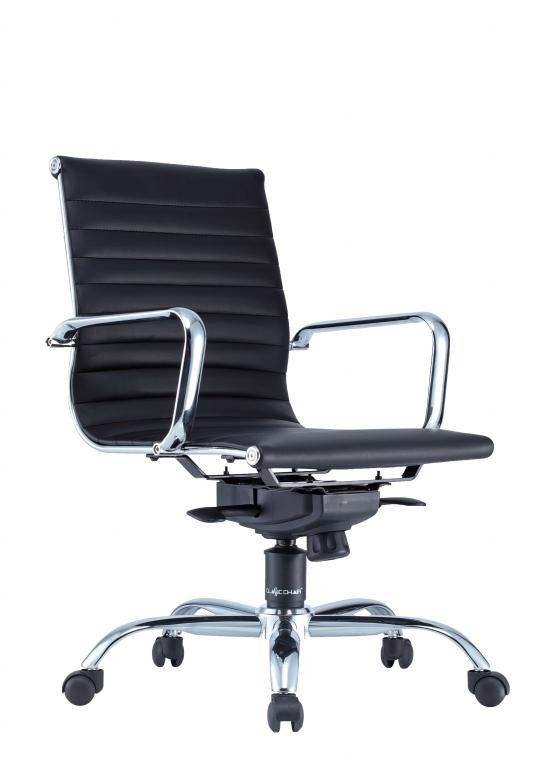 Office Chair LEO-RIB 2 Low Back (Black)