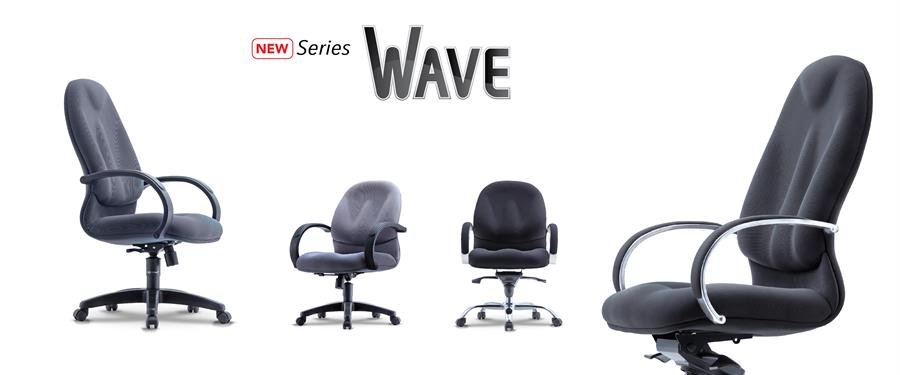 Office Chair Wave 1 Visitor (Black)