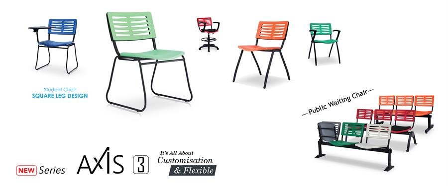 Office Chair Axis 3 (Blue)