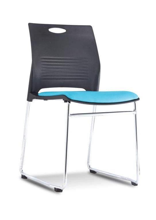 Office Chair P4 (Black,LIGHT BLUE)
