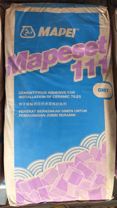 Mapei Mapeset111 Cementitious Adhesive For Installation Of Ceramic Tiles