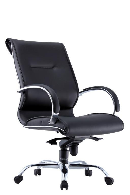 Office Chair Vittorio 1 Medium Back (Black)