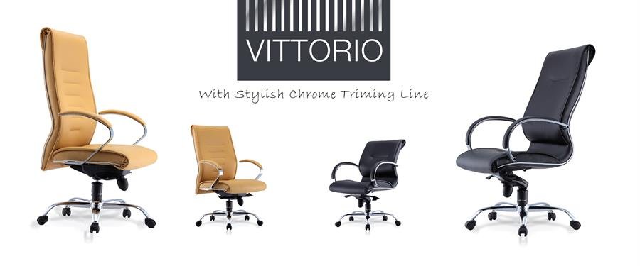 Office Chair Vittorio 2 Medium Back (Yellow)