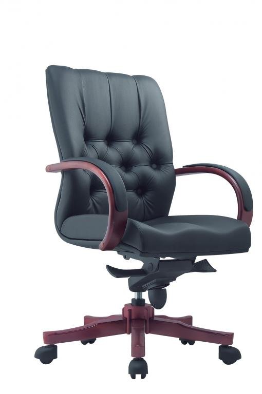 Office Chair Sanctuary-Wooden (Black)