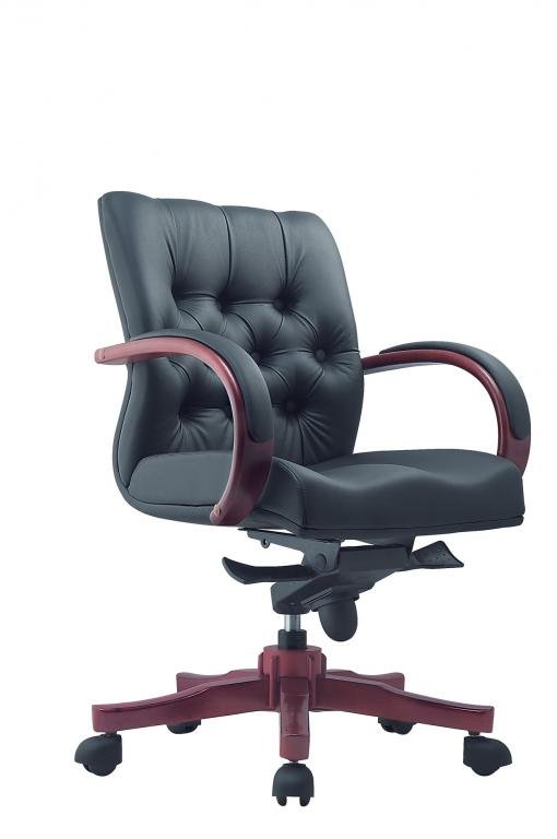 Office Chair Sanctuary-Wooden (Black)