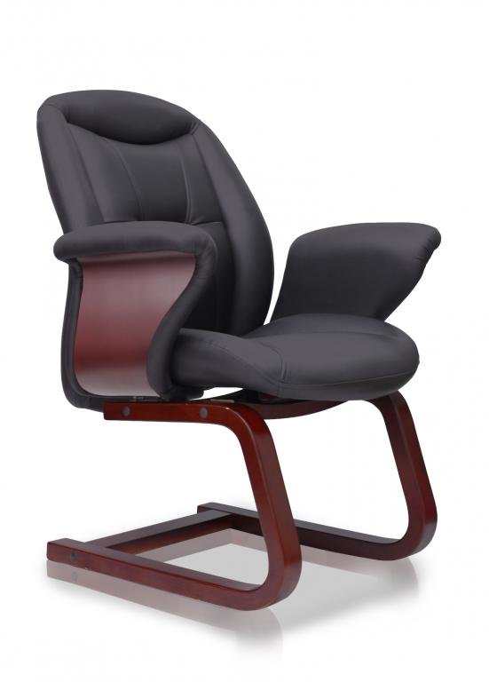 Office Chair Boss (Black & Maroon)