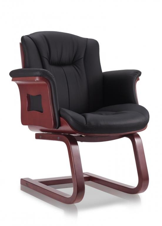 Office Chair Boss (Black & Maroon)
