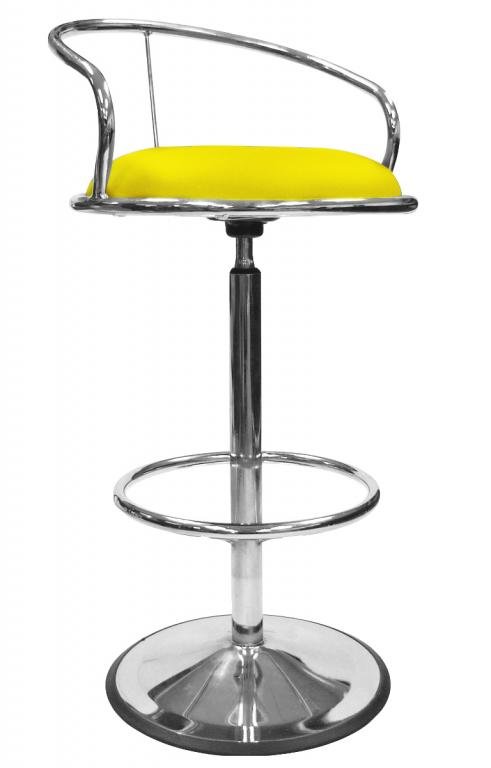 Office Chair Barstool (Yellow)