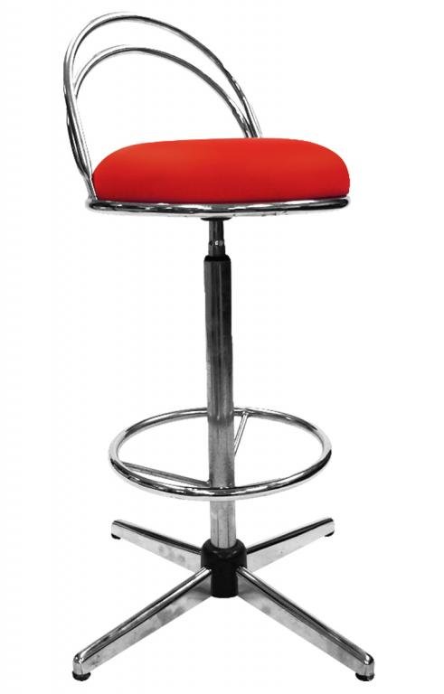Office Chair Barstool (Orange)