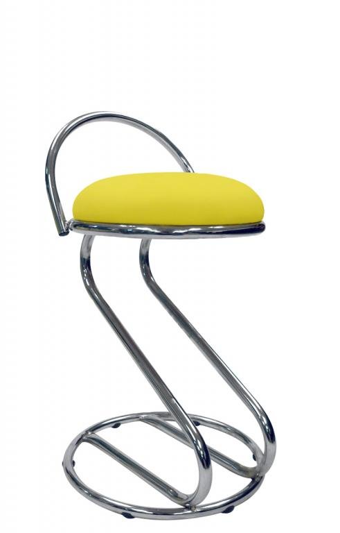 Office Chair Barstool (Yellow)