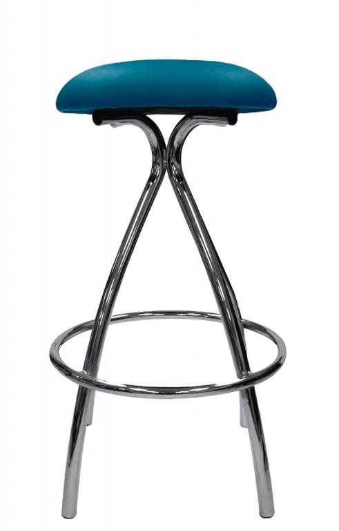 Office Chair Barstool (Blue)