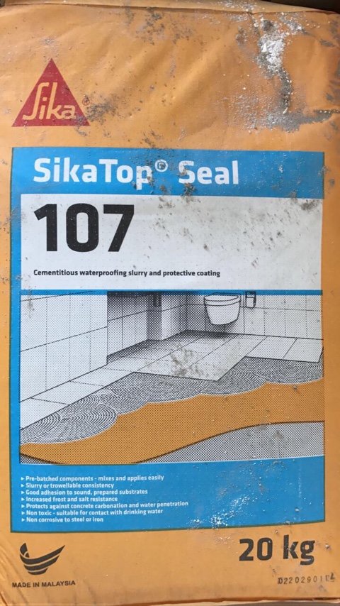 Sika Top Seal 107 Cementitious Waterproofing Slurry And Protective Coating