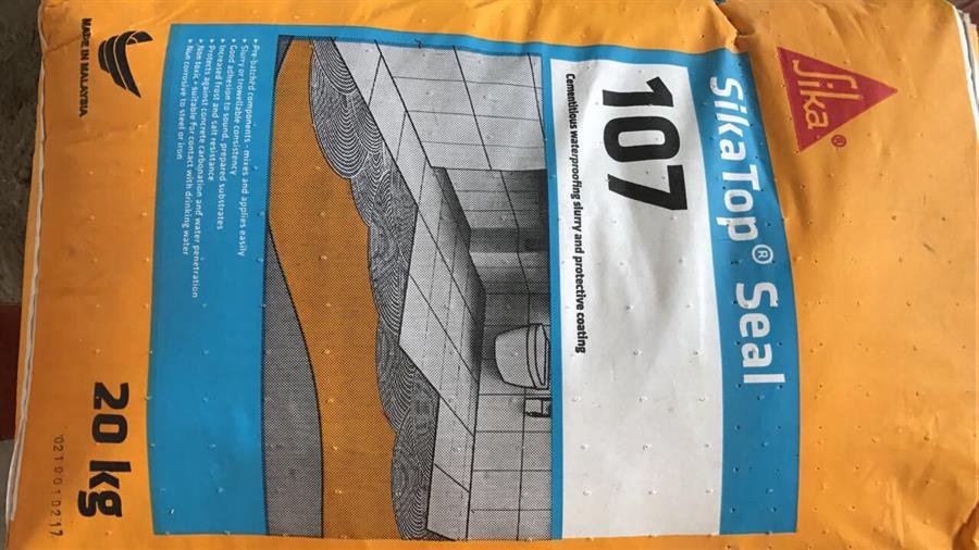 Sika Top Seal 107 Cementitious Waterproofing Slurry And Protective Coating