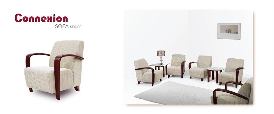 Office Chair Connexion (White&Brown)