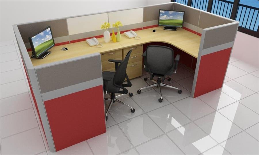 Office Desk/workspace Cluster of 2