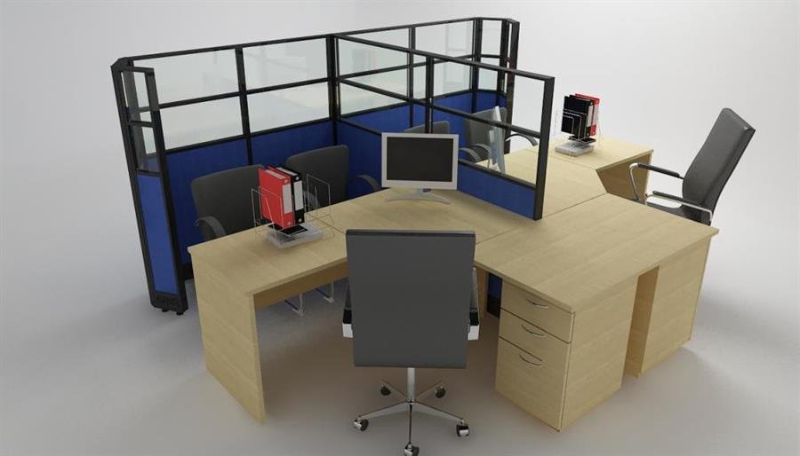 Office Desk/workspace Cluster of 2