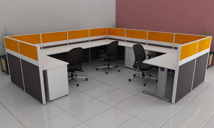 Office Desk/workspace Cluster of 3