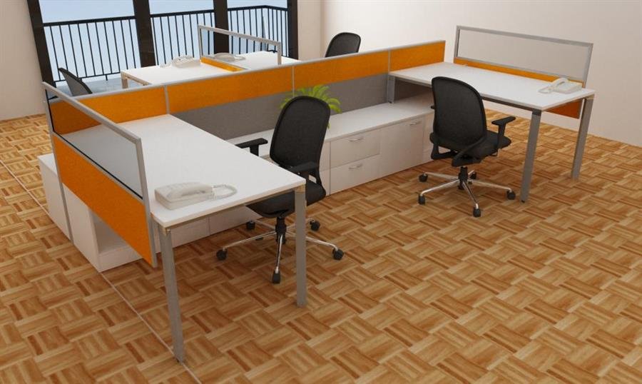Office Desk/workspace Cluster of 4