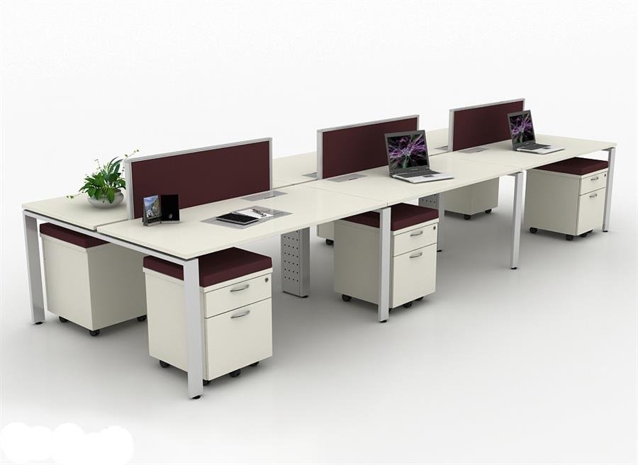 Office Desk/workspace Cluster of 6