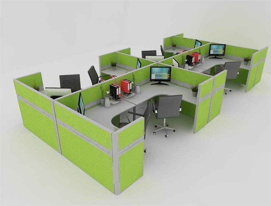 Office Desk/workspace Cluster of 8