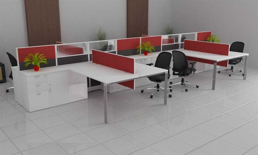 Office Desk/workspace Cluster of 8
