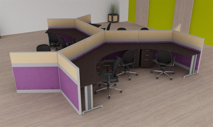 Office Desk/workspace Cluster of 9