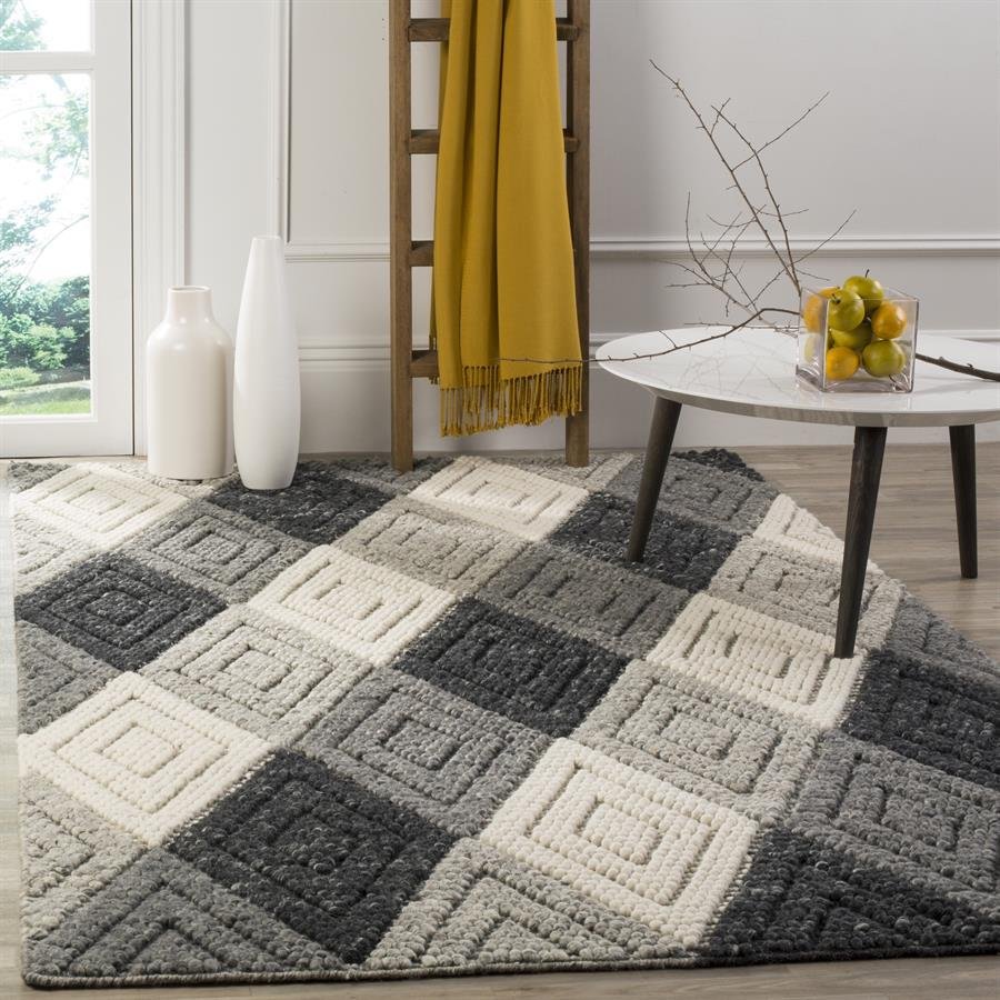 Safavieh Handmade Natura Southwestern Anthracite Wool  (Pre-Order) [RG358]