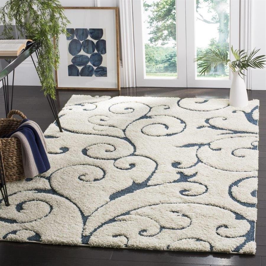 Safavieh Florida Shag Scrollwork Elegance Cream (Pre-Order) [RG338]