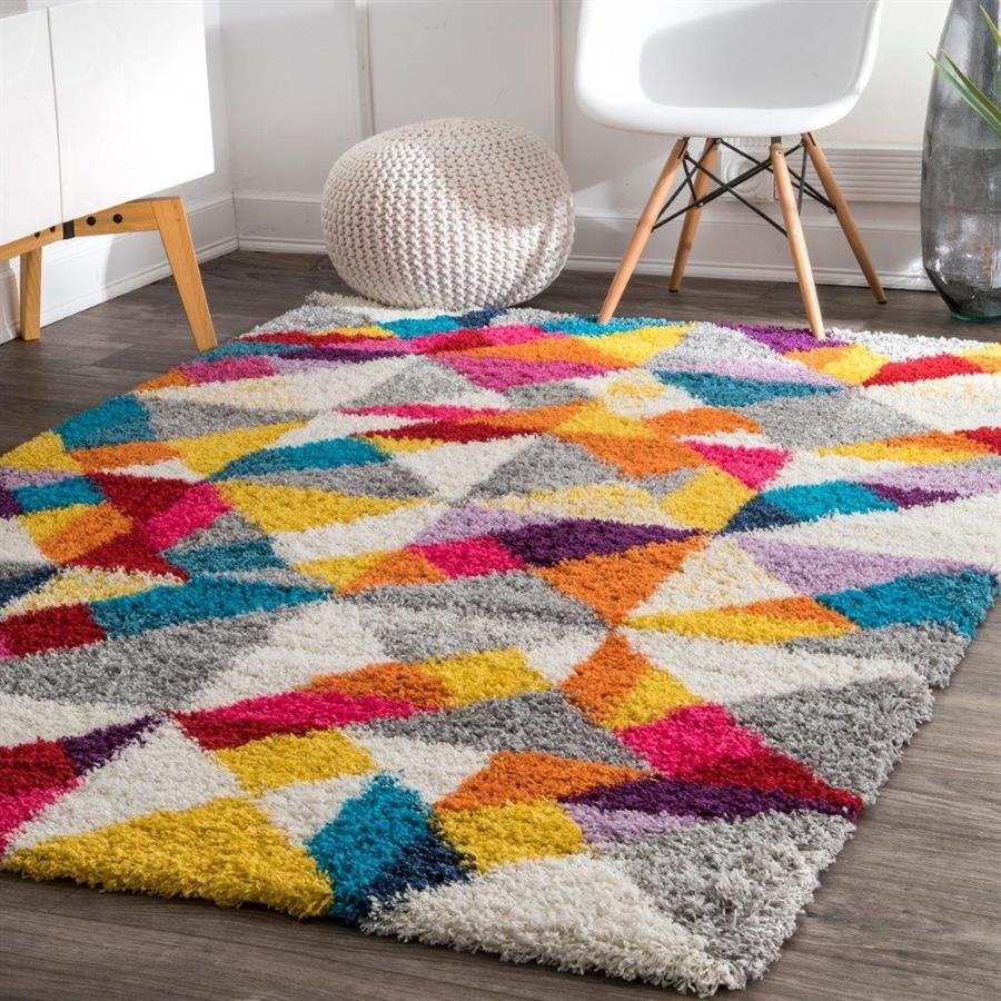 nuLoom Contemporary Radiance Multicolor Bohemian Shag Rug (8' x 10') - Multi (Pre-Order) [RG333]