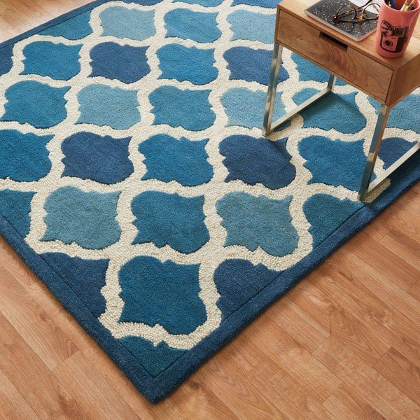 Wendy Hand-tufted Logan Cobalt Blue Wool Rug (Pre-Order) [RG270]