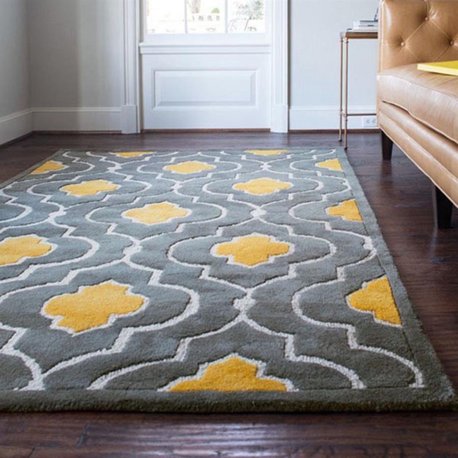 Safa Hand-tufted Logan Grey Gold Rug (Pre-Order) [RG265]