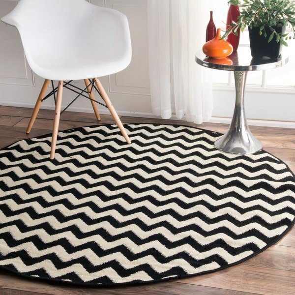 Safa Chevron Round Rug (Pre-Order) [RG261]