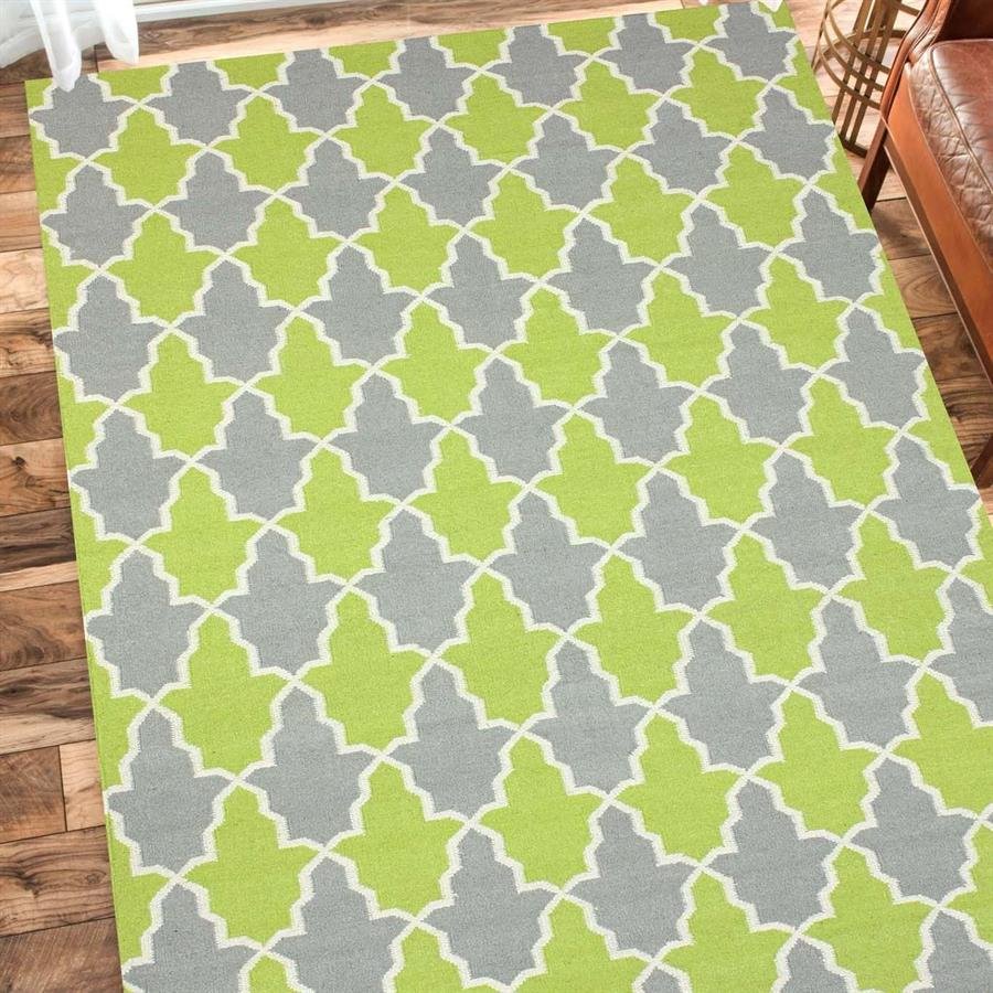 Savanna RE32 Flatwoven Trellis Green Rug (Pre-Order) [RG235]