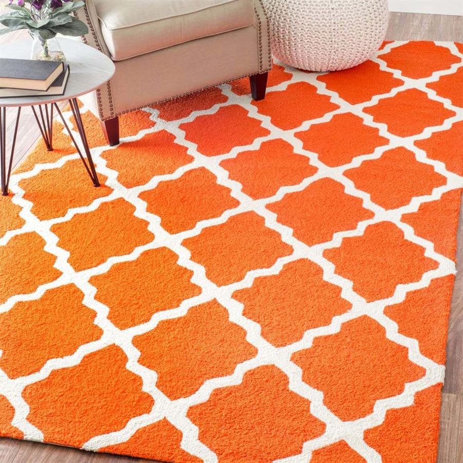 Nio Hand Hooked Fiona Orange Rug (Pre-Order) [RG218]