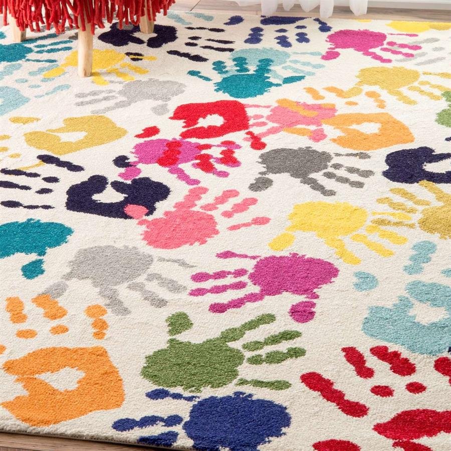 Safa Albina Handprint Collage Rug (Pre-Order) [RG202]