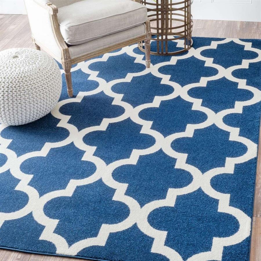 Safa Vernazza Trellis Dark Blue Rug (Pre-Order) [RG193]