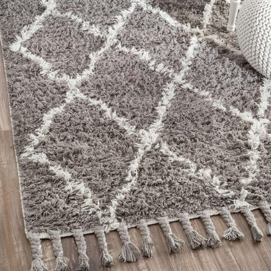 Safa Marrakesh Shag Grey Rug (Pre-Order) [RG181]