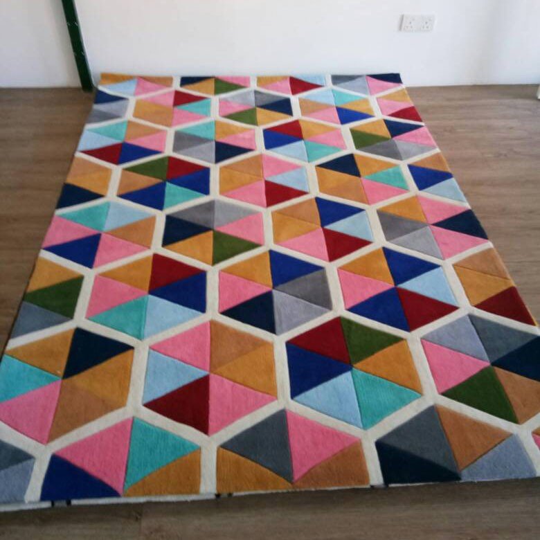 Safa Albina Prismatic Simon Honeycomb Rug (Pre-Order) [RG168]