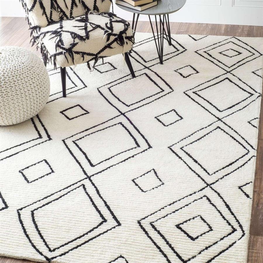 Safa Vega Moroccan Hand Tufted Diamond Rug (Pre-Order) [RG165]