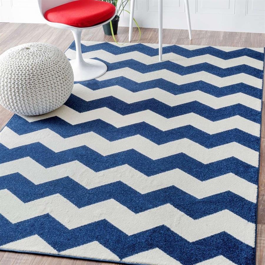 Safa Vernazza Chevron Blue Rug (Pre-Order) [RG162]