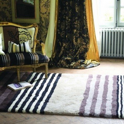 Chloe Purple Stripe Handmade Rugs (Pre-Order) [RG141]