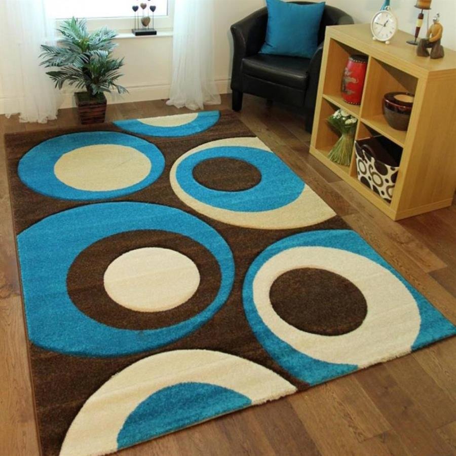 Nichee Circle Blue Rugs (Pre-Order) [RG136]