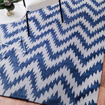 Tatami Chevron Blue Rugs (Pre-Order) [RG119]