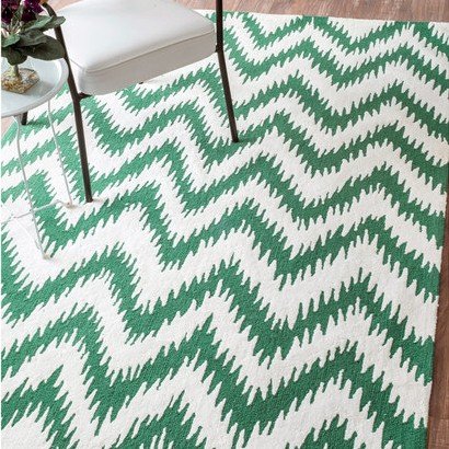 Tatami Chevron Green Rugs (Pre-Order) [RG118]