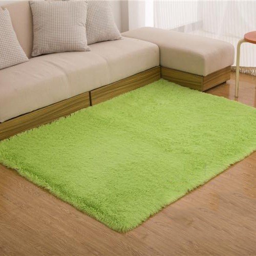 Vest Shaggy Plain Light Green Rugs (Pre-Order) [RG098]